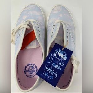 Vans Authentic SF US Open 2020 Baby Blue and Pink Men’s 8 or Women's 9.5 NWOB